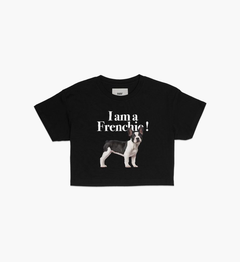 CROP-I am a Frenchie - black