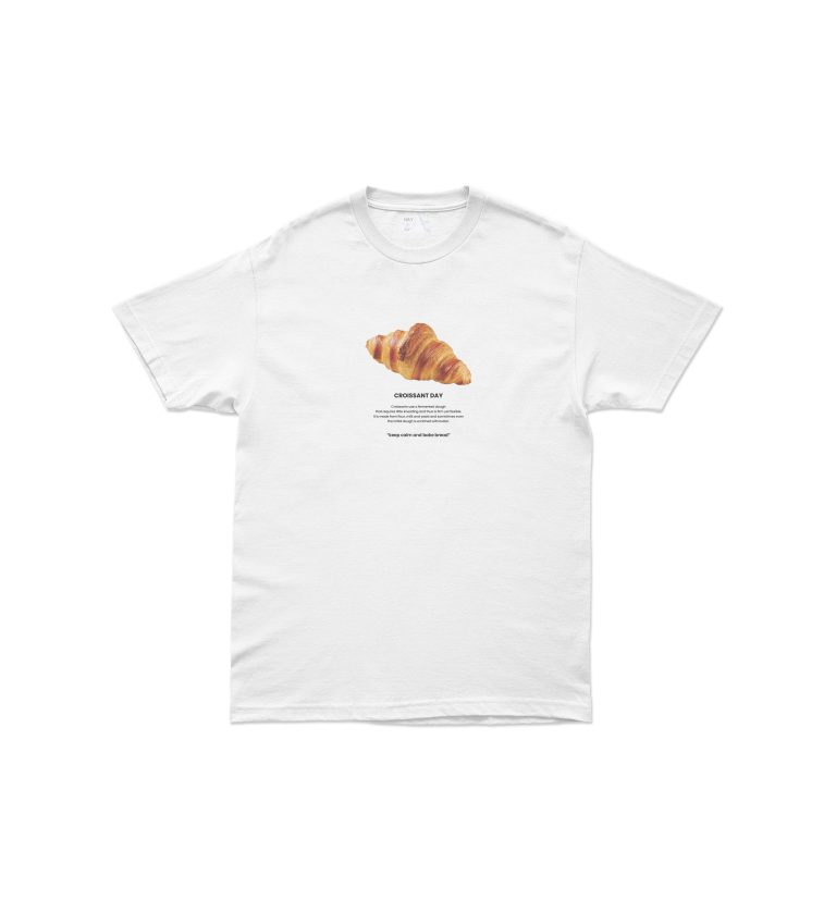 TSHIRT-Croissant day - white