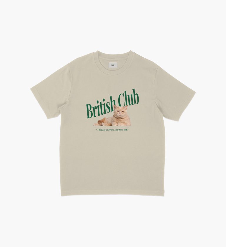 TSHIRT-British club - oatmeal