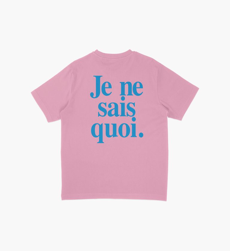 TSHIRT-Je ne sais - pink